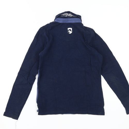 Requisite Boys Blue Colourblock Collared Long Sleeve Shirt
