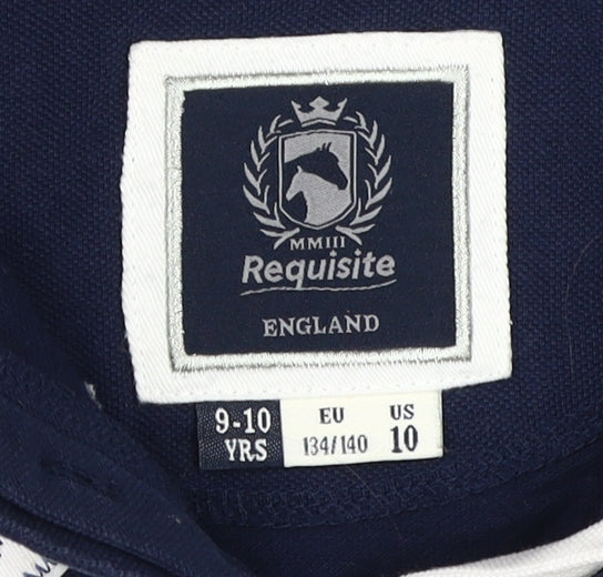 Requisite Boys Blue Colourblock Collared Long Sleeve Shirt