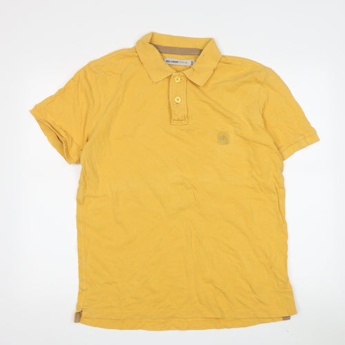 Nigel Cabourn Men's Yellow Polo Shirt - Size M