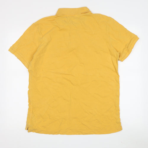 Nigel Cabourn Men's Yellow Polo Shirt - Size M