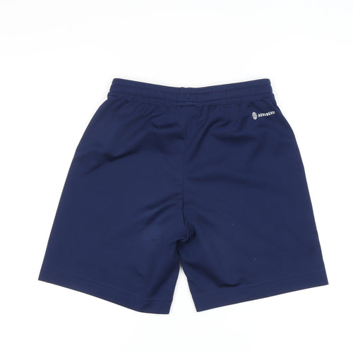 Adidas Boys Blue Athletic Shorts 9-10 Years