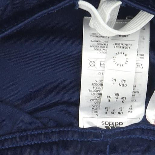 Adidas Boys Blue Athletic Shorts 9-10 Years