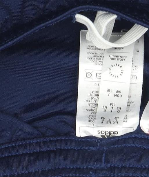 Adidas Boys Blue Athletic Shorts 9-10 Years