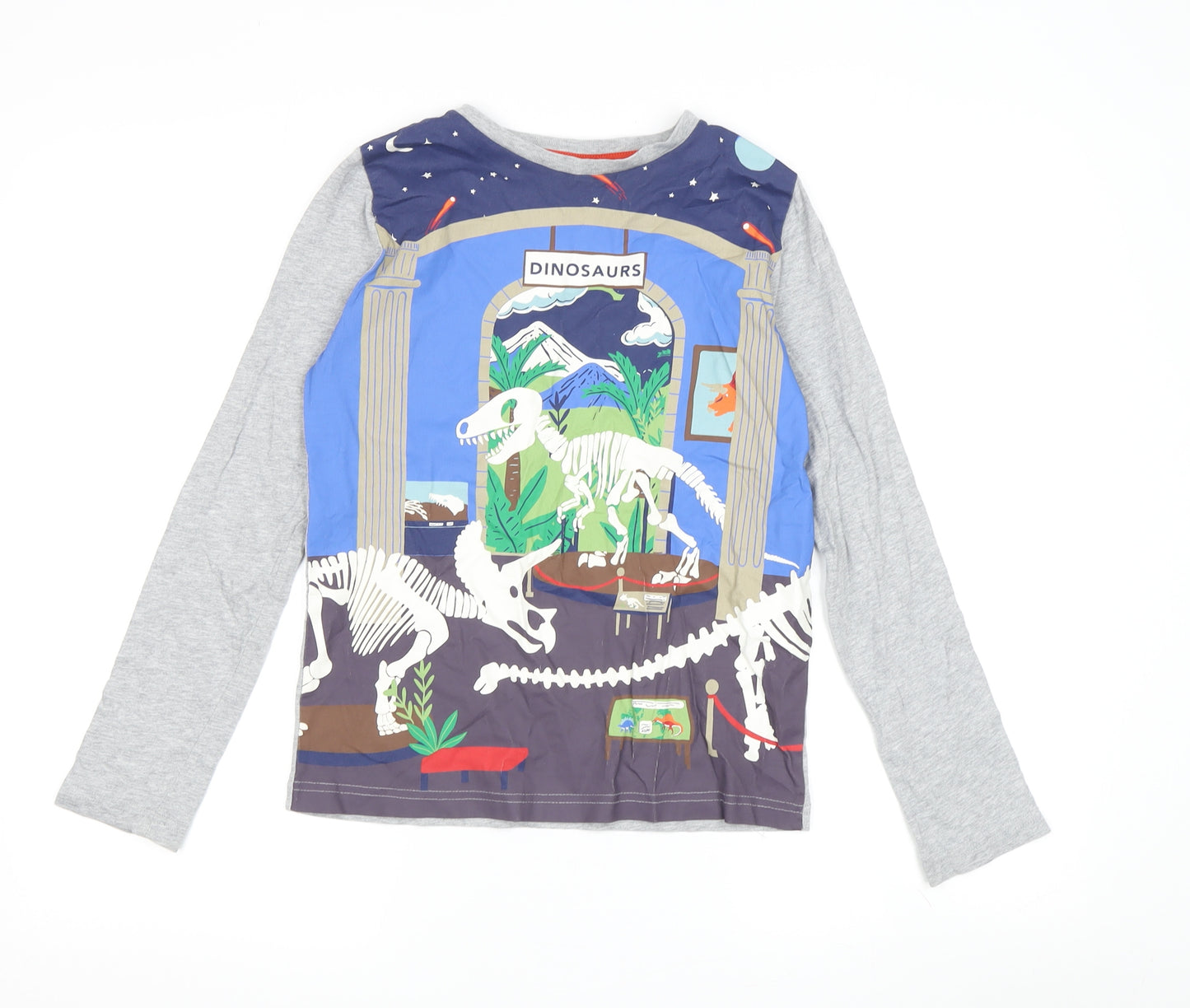 Mini Boden Boys' Multicoloured Dinosaur T-Shirt 9-10Y