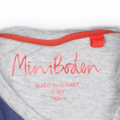 Mini Boden Boys' Multicoloured Dinosaur T-Shirt 9-10Y
