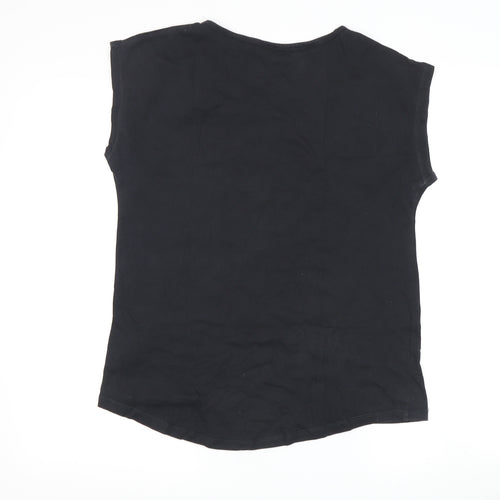 Hot Tuna Women's Black Fish Print Sleeveless T-Shirt