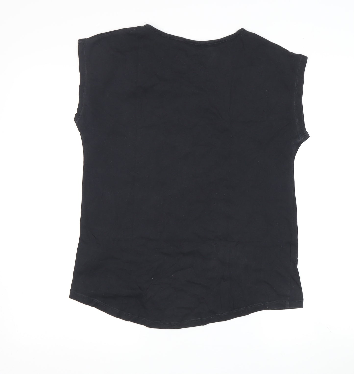 Hot Tuna Women's Black Fish Print Sleeveless T-Shirt