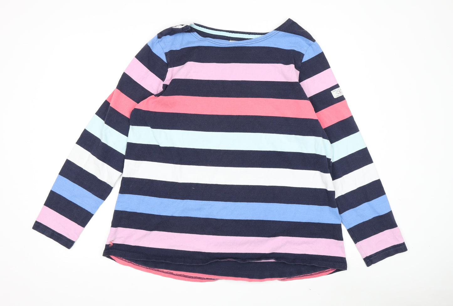 Joules Women's Multicoloured Stripe T-Shirt Size 18