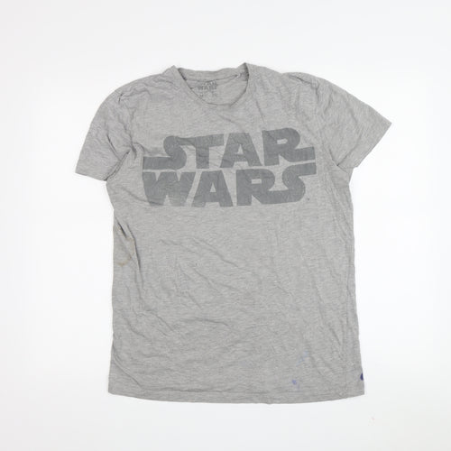 Star Wars Grey Men's T-Shirt L Graphic Print