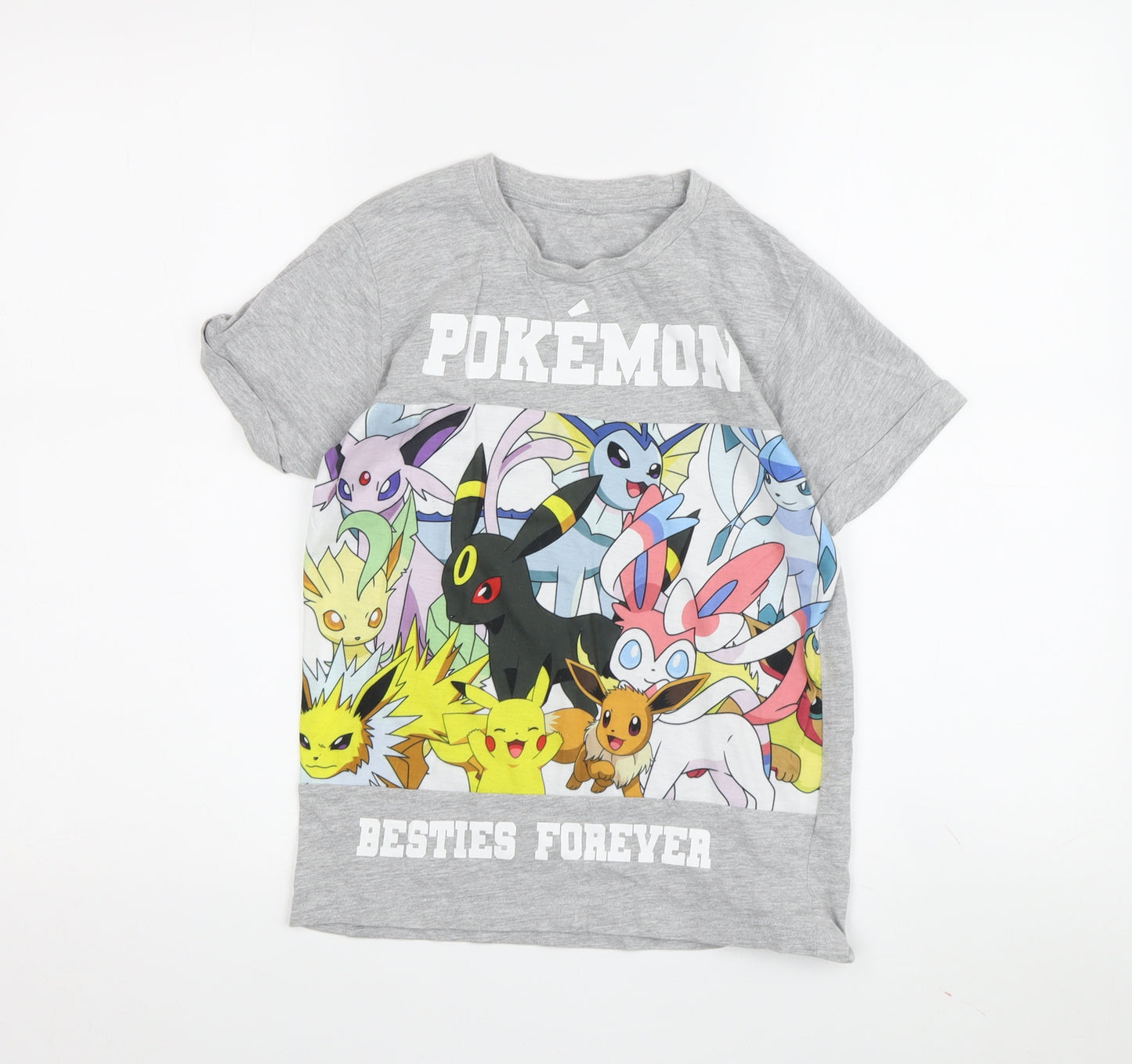 Vanilla Underground Boys Grey Pokemon T-Shirt 9-10 Years Casual
