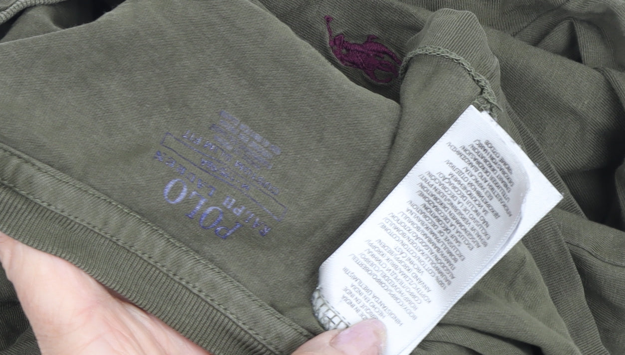 Polo Ralph Lauren Men’s Green T-Shirt - Medium