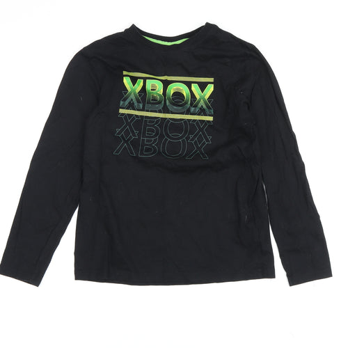 Xbox Boys Black Graphic Long Sleeve T-Shirt Size 146