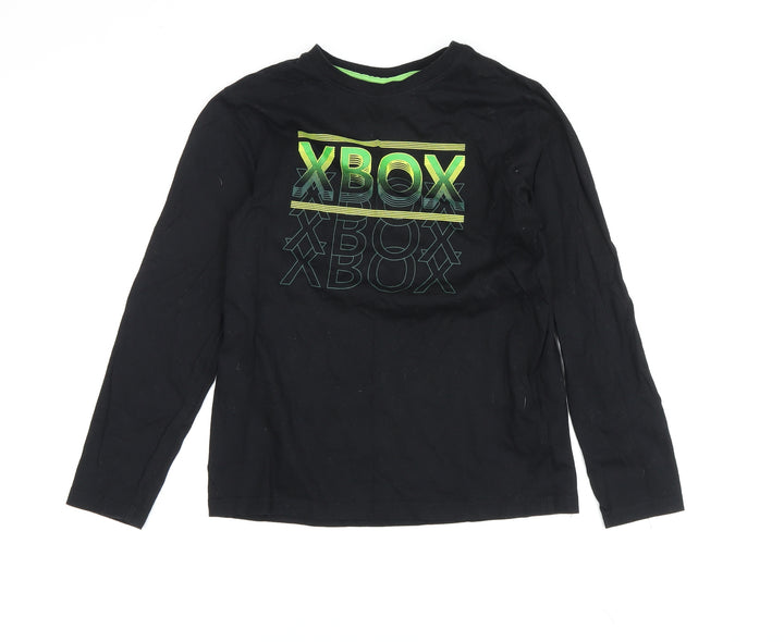 Xbox Boys Black Graphic Long Sleeve T-Shirt Size 146