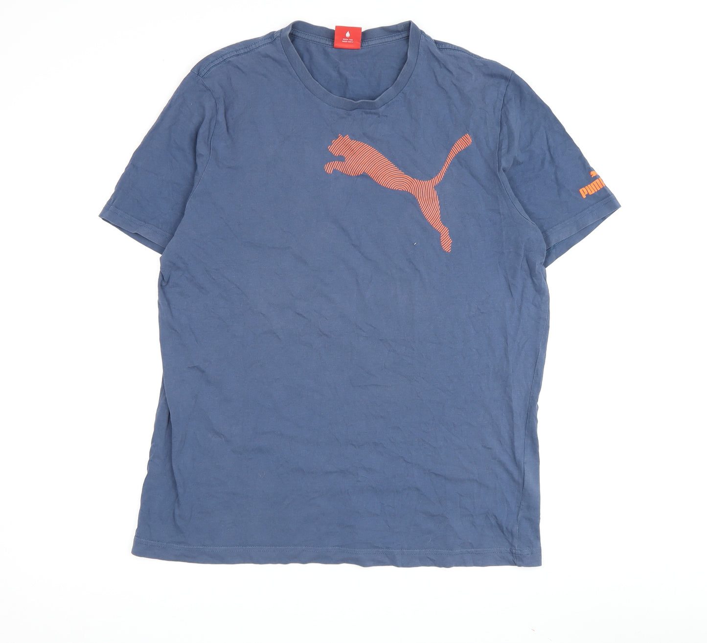 Puma Men's Blue Sports T-Shirt Size L