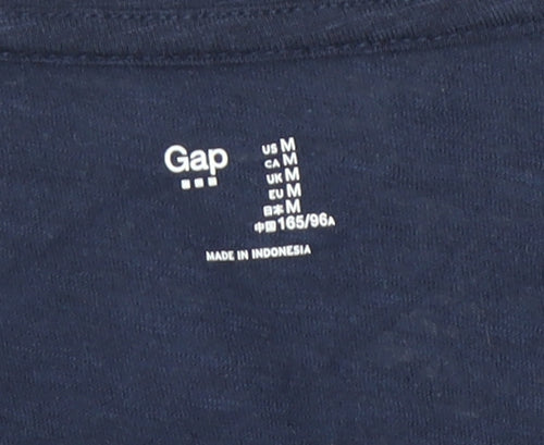 Gap Women's Blue Tank Top Medium Scoop Neck Cotton