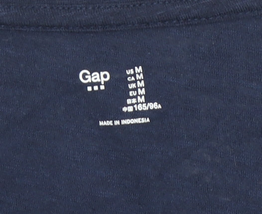 Gap Women's Blue Tank Top Medium Scoop Neck Cotton