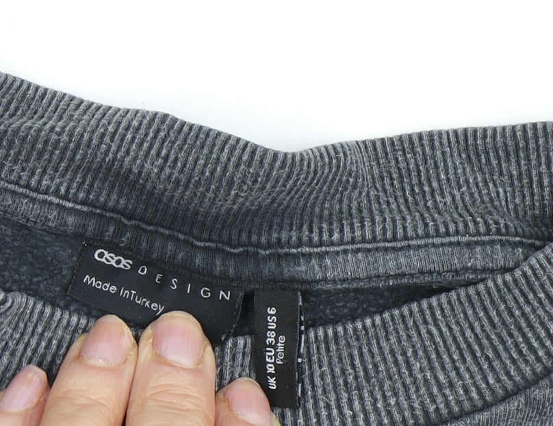 ASOS Women’s Grey Sweatshirt Size 10 Relaxed