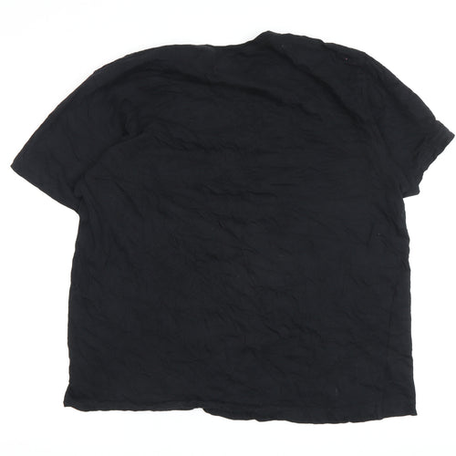 Marvel Deadpool Black T-Shirt Men's Comics Graphic
