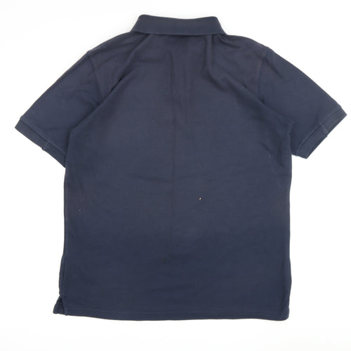 Umbro Men's Blue M Polo T-Shirt with Logo