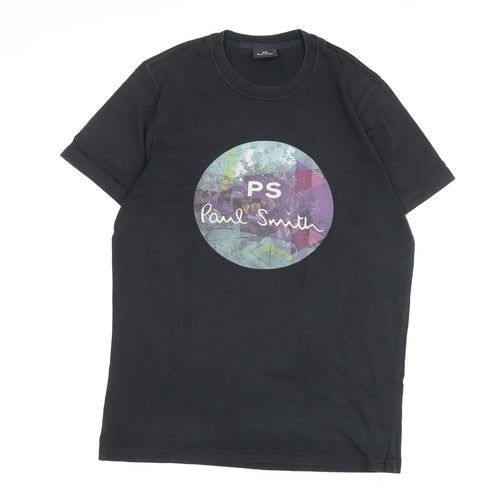 Paul Smith Men's Black Graphic Print T-Shirt M