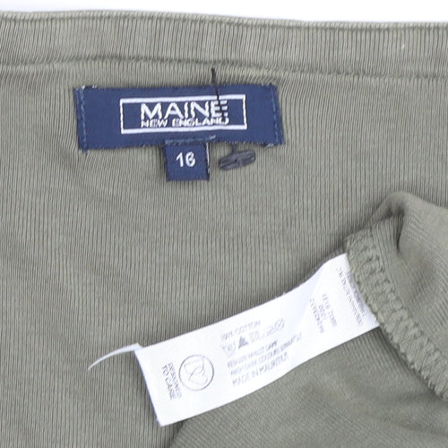Maine New England Women’s Green T-Shirt Size 16