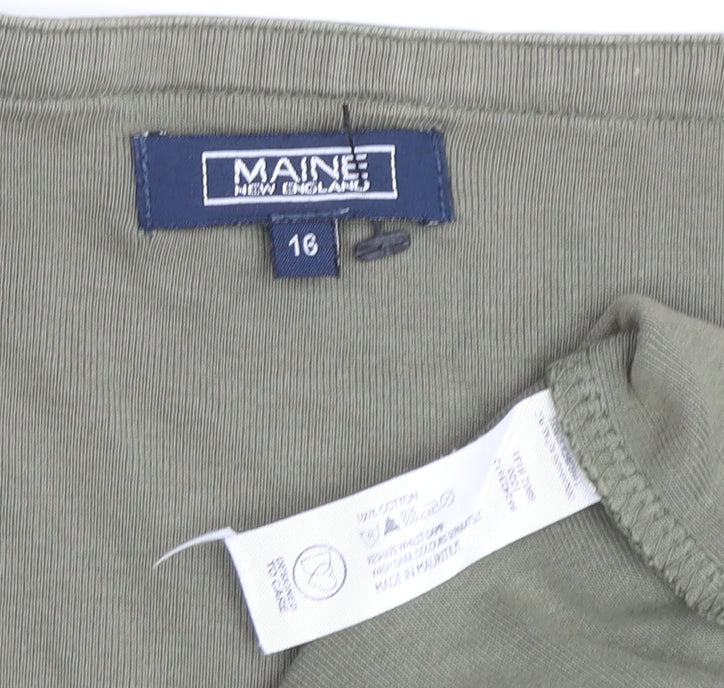 Maine New England Women’s Green T-Shirt Size 16