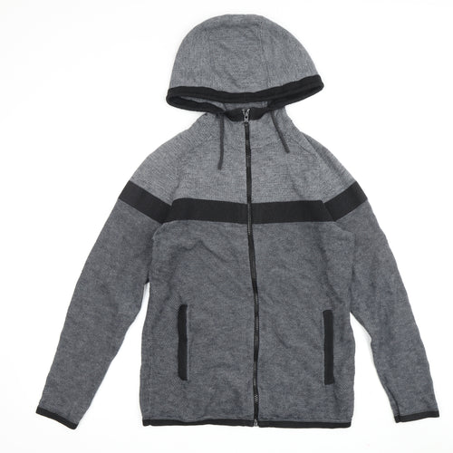 Next Men's Grey Full Zip Hoodie Size S