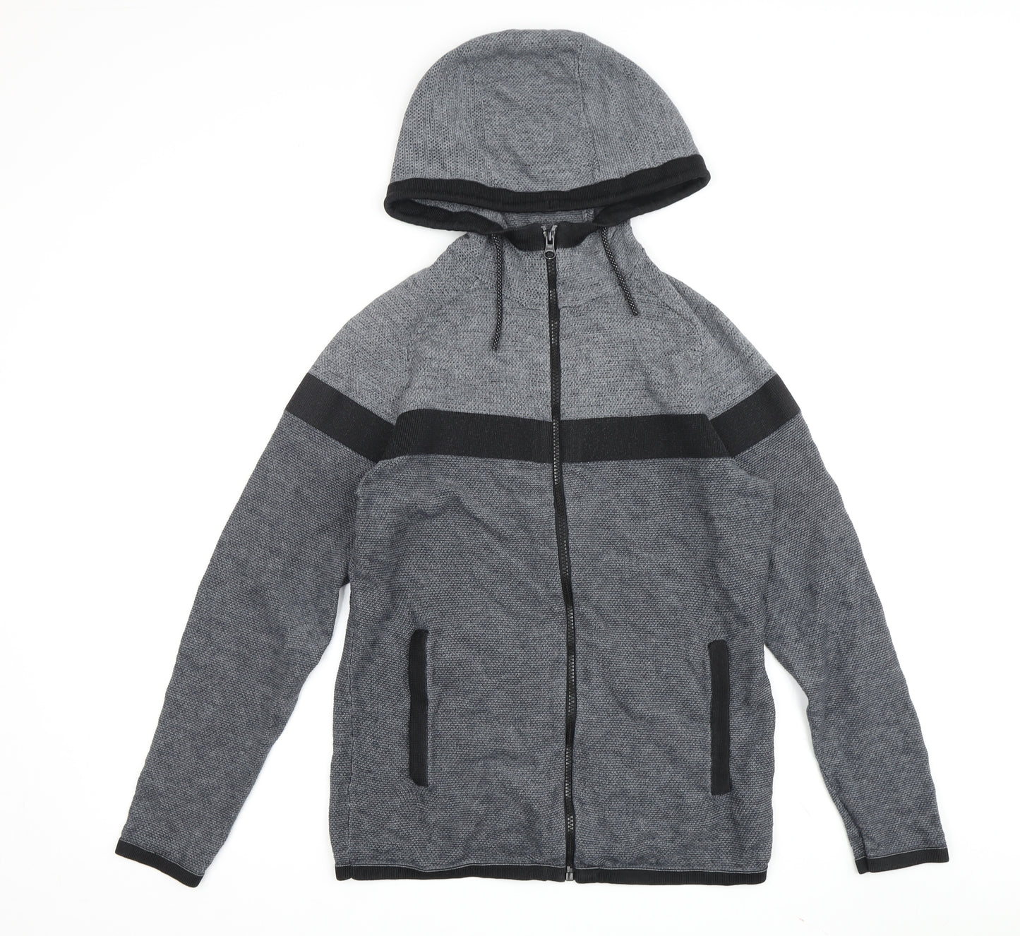 Next Men's Grey Full Zip Hoodie Size S