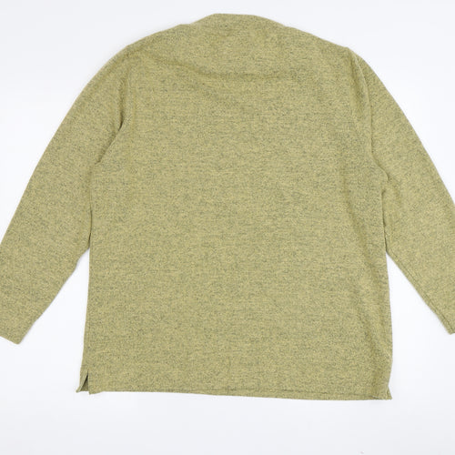 TIGI Women's Green High Neck Pullover Jumper, Size 18