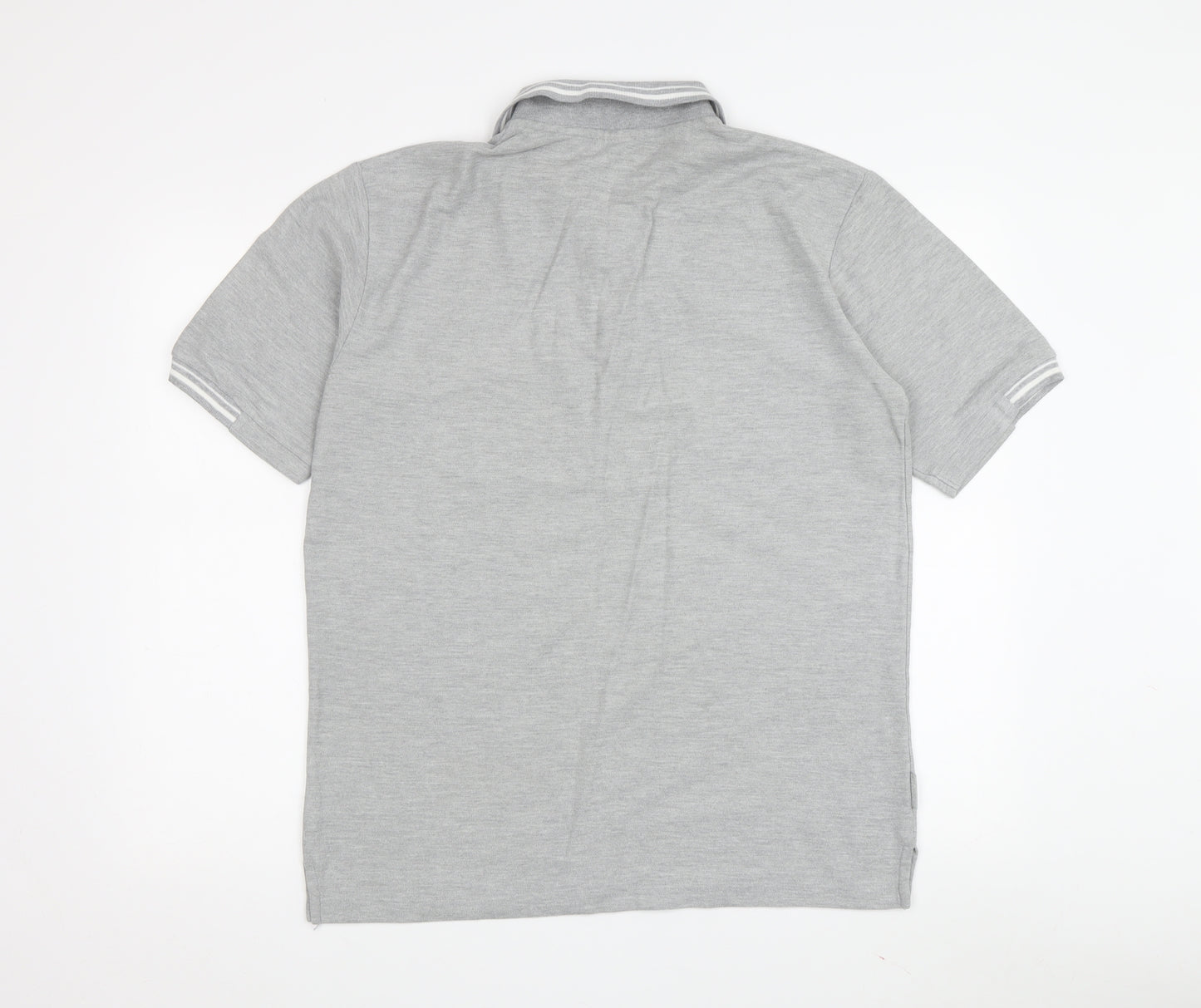 Slazenger Men's Grey Polo Shirt M - Casual Logo Style