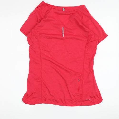 Nike Women's Red V-Neck Running T-Shirt M