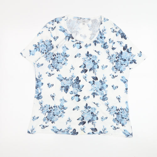 Isle Women’s M Floral White T-Shirt