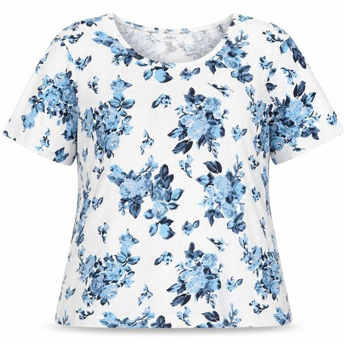 Isle Women’s M Floral White T-Shirt