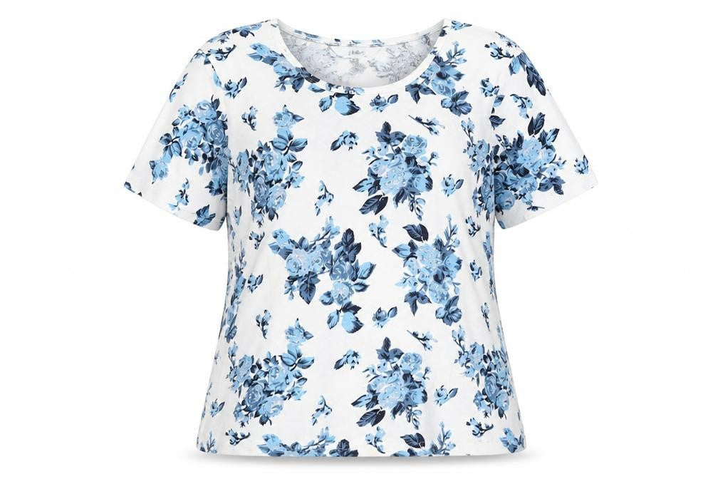 Isle Women’s M Floral White T-Shirt