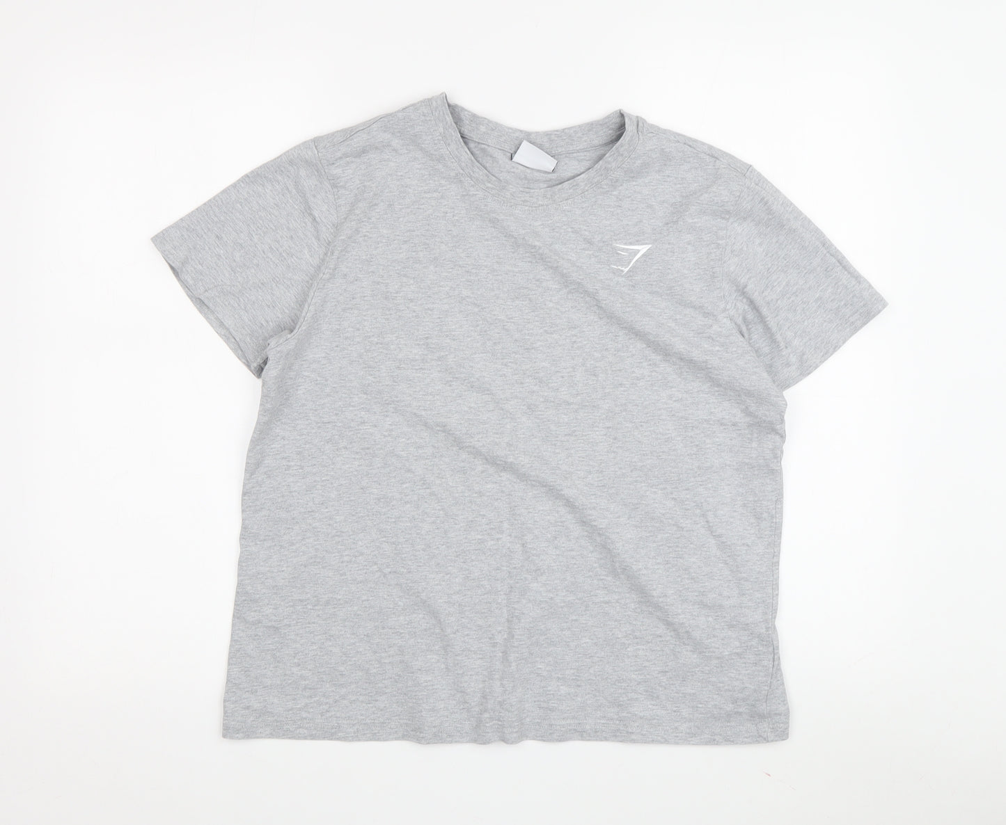 Gymshark Grey Unisex Medium T-Shirt Crew Neck