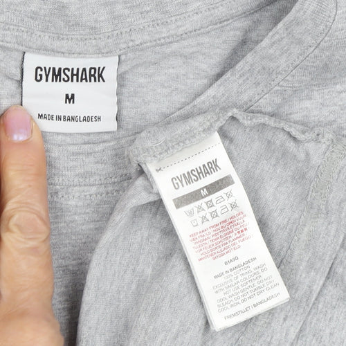Gymshark Grey Unisex Medium T-Shirt Crew Neck