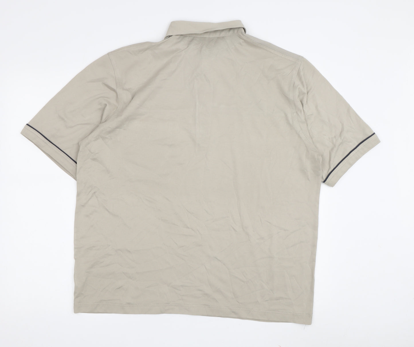 Tom Hagan Men's Beige Polo Shirt Size L