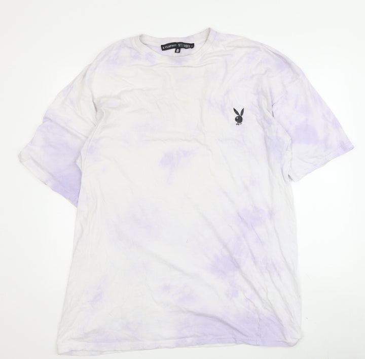 Playboy Missguided Unisex Multicoloured Graphic Tee S
