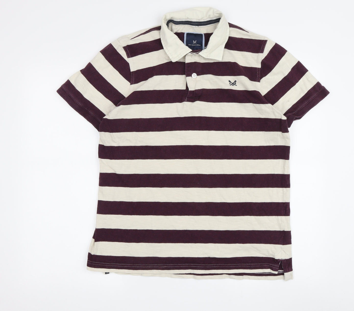 Crew Clothing Men's Multicoloured Striped Polo, M