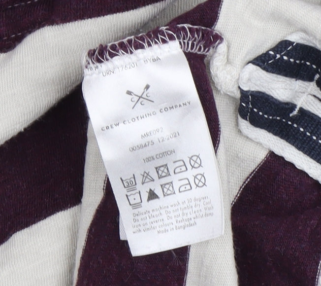 Crew Clothing Men's Multicoloured Striped Polo, M