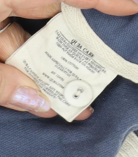 Quba Men's Blue Nautical Polo Shirt, Regular Fit, Size 4