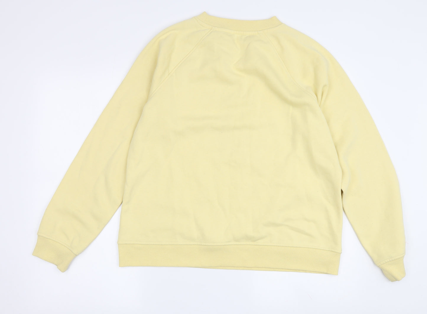 Next Women's Yellow Pullover Sweatshirt M
