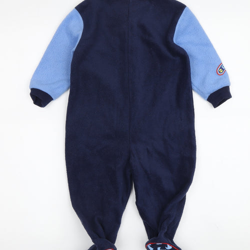 Thomas & Friends Unisex Babygrow Blue 12-18 Months Fleece