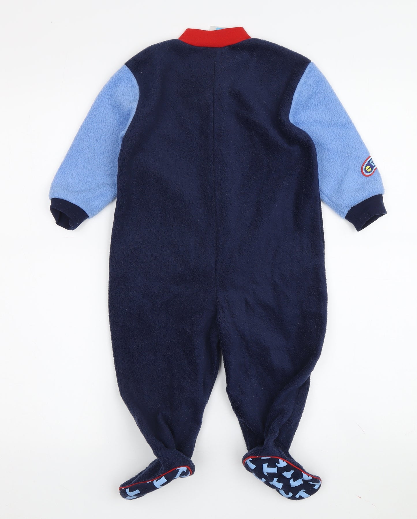 Thomas & Friends Unisex Babygrow Blue 12-18 Months Fleece