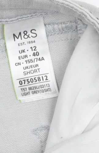 Marks and Spencer Women’s Grey Skinny Studded Jeans Size 12