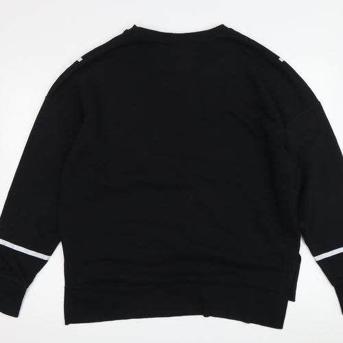 NASA Unisex Black S Reflective Pullover Sweatshirt