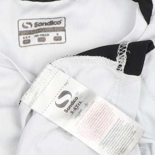 Sondico Boys White T-Shirt 5-6 Years Sports Activewear