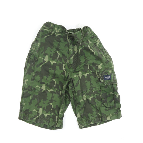 Regatta Boys Green Cargo Shorts 9-10 Years Elastic Waist