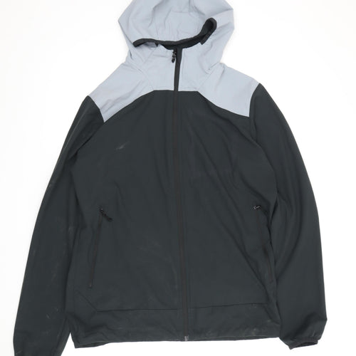 Berghaus Men's M Black Grey Full Zip Waterproof Hoodie