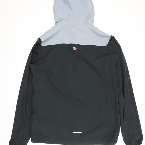 Berghaus Men's M Black Grey Full Zip Waterproof Hoodie